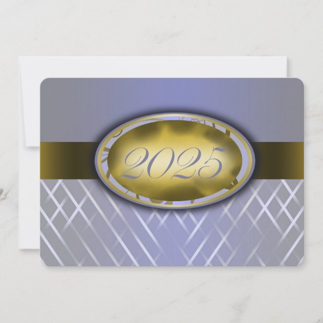 Convites Colheita Azul Céu e Classe Dourada de 2025 (Frente)