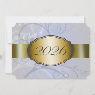Convites Colheita Azul Céu e Graduação Ouro 2026