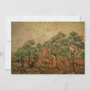 Convites Colheita de Azeitonas por Vincent van Gogh