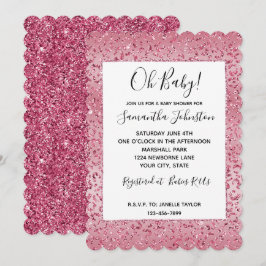 Convites Colher-Leopardo Rosa-Rosa