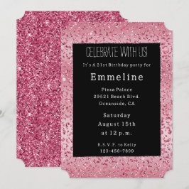 Convites Colher-Leopardo Rosa-Rosa