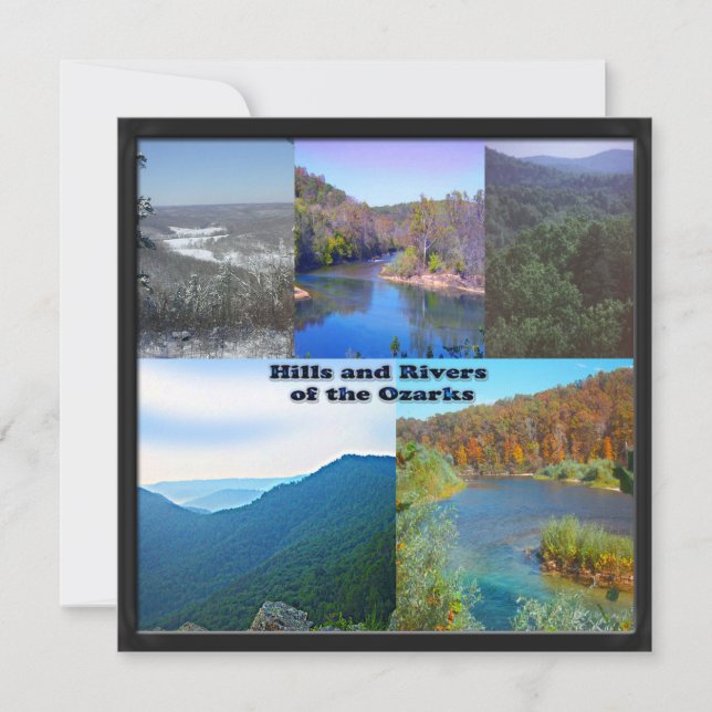 Convites Colinas e rios das Ozarks (Frente)