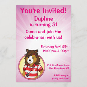 Convites Collie do PJ