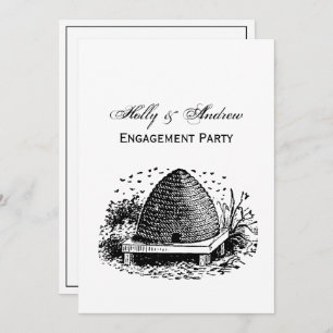 Convites Colmeia de abelhas #1 Heraldic Vintage