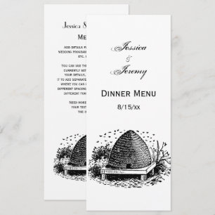 Convites Colmeia e Abelhas #1 Heráldica Vintage