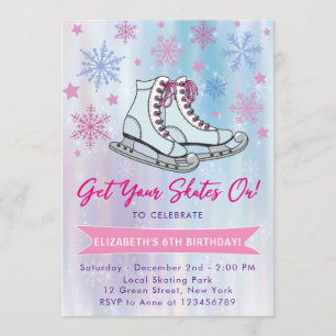 Convites Coloque Seus Skates Em Uma Festa De Patinação De