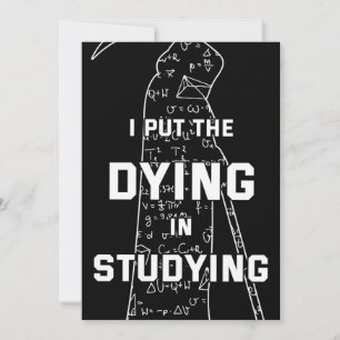 Convites Coloquei A Morte Em Estudo - Humor Colegial