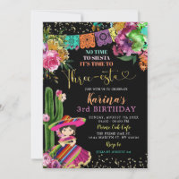 Coloração mexicana Floral Três-esta aniversário de