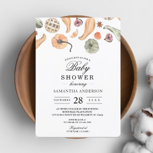 Convites Coloração moderna do outono de Abóbora