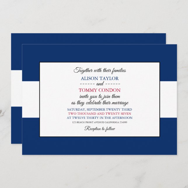 Convites Coloradan Flag, Flag of Colorado Wedding (Frente/Verso)