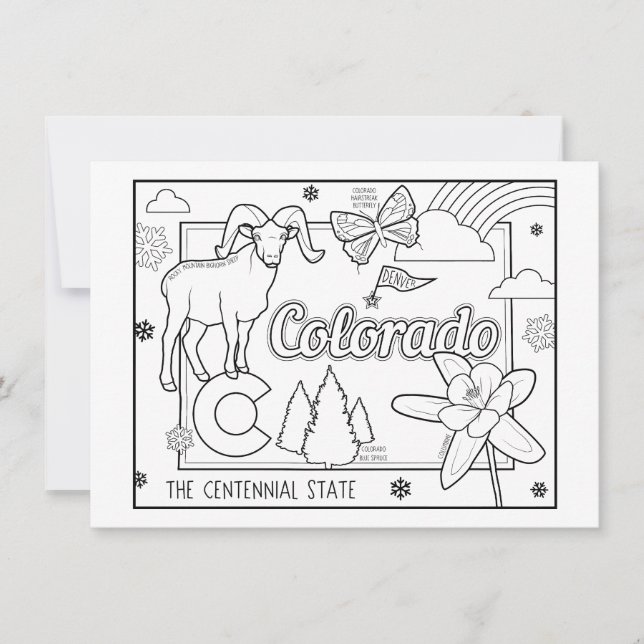 Convites colorado me pinta colagem (Frente)
