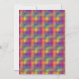 Convites Colorful Checker Abstract Pattern