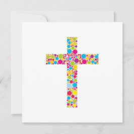 Convites Colorful Christian Cross