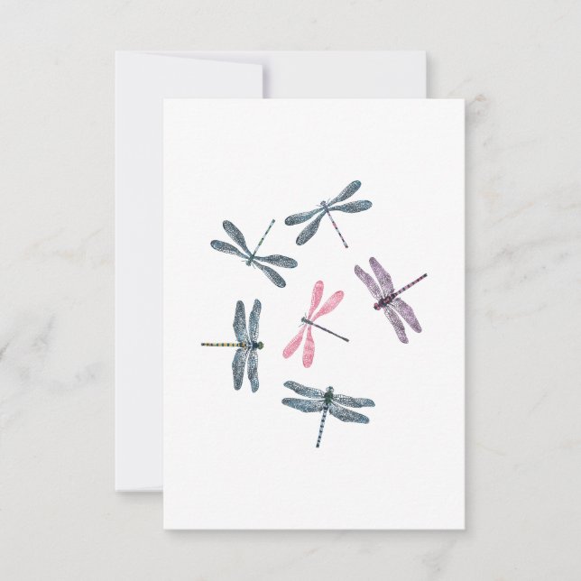 Convites Colorful Dragonflies (Frente)