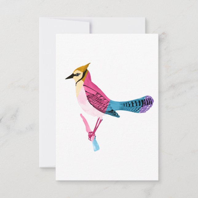 Convites Colorful Jay (Frente)