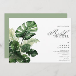 Convites Colorful Tropical Floral | Greenery bridal shower
