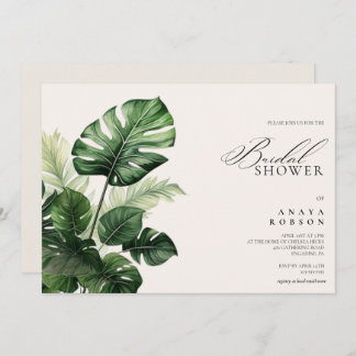 Convites Colorful Tropical Floral | Greenery bridal shower