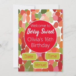 Convites Colorida Berry Sweet Birthday