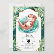 Colorida Boho Otter Birthday
