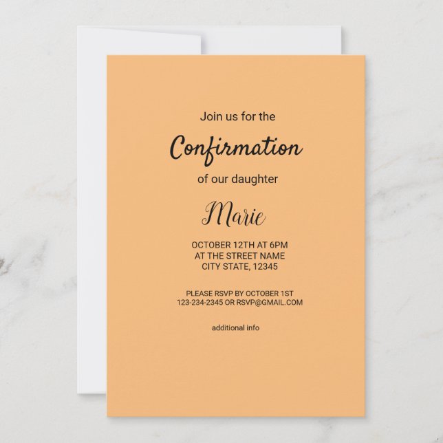 Convites Colorida d'água adicione seu nome ao texto editáve (Frente)