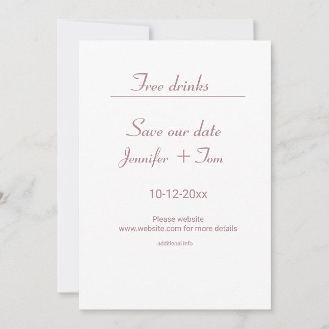 Convites Colorida d'água adicione seu nome ao texto editáve (Frente)