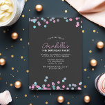 Convites Colorida Festa de aniversário Confetti<br><div class="desc">Convites modernos e modernos num tema na moda confetti perfeito para festas de aniversário,  festas de solteira,  reuniões familiares,  festas de véspera de ano novo,  festas de Natal,  festas de escritório,  chás de fraldas e muito mais!</div>