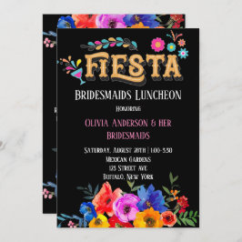Convites Colorida Florals Fiesta Bridesmaids Luncheon