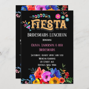 Convites Colorida Florals Fiesta Bridesmaids Luncheon