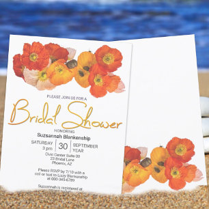 Convites Colorida Laranja Amarelo Modelo