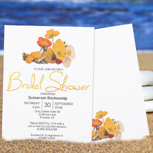 Convites Colorida Laranja Amarelo Modelo