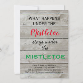 Convites Colorida Mistletoy Holiday Party