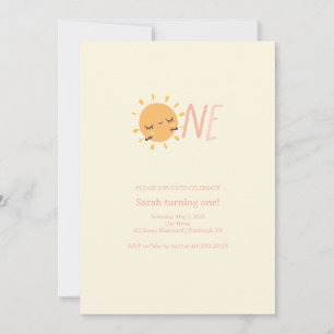 Convites Colorida Primeira Volta ao Sol 1º 