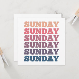 Convites Colorida Repetida Domingo Domingo Domingo Domingo