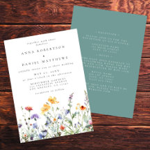 Colorida Watercolor Wildflower All in One Wedding