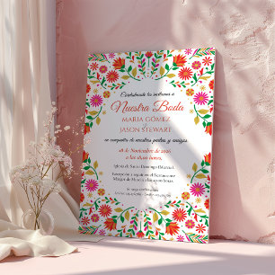 Convites Colorido Flores Botânicas Florais Casamento Espanh
