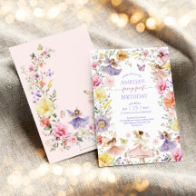 Colorir Fada de Fada de Flor Selvagem Primeiro pri