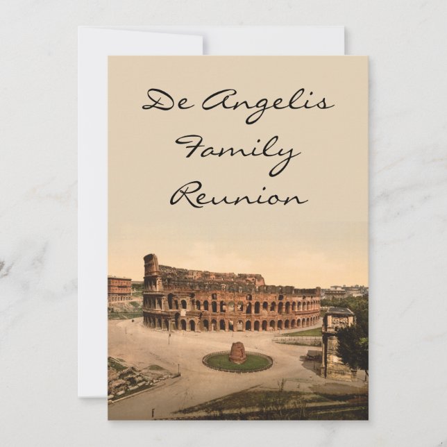 Convites Colosseum e Meta Sudans, Roma, Itália (Frente)