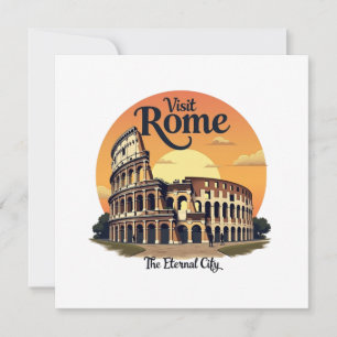 Convites Colosseum Roma Viagens vintage