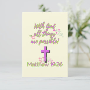 Convites Com Deus Todas as Coisas São Possíveis