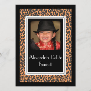 Convites com Estampa de Leopardo