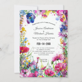 Convites Com foto, Blue Meadow Blooms