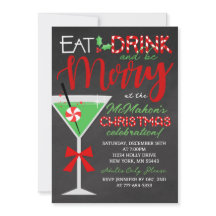 Coma, beba e seja Feliz Festa de Natal de Quadro Q