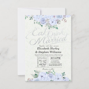 Convites COMA Beba Seja Casada Casamento Floral Escrita Pra