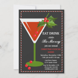 Convites Coma Bebida e seja feliz festa de Natal