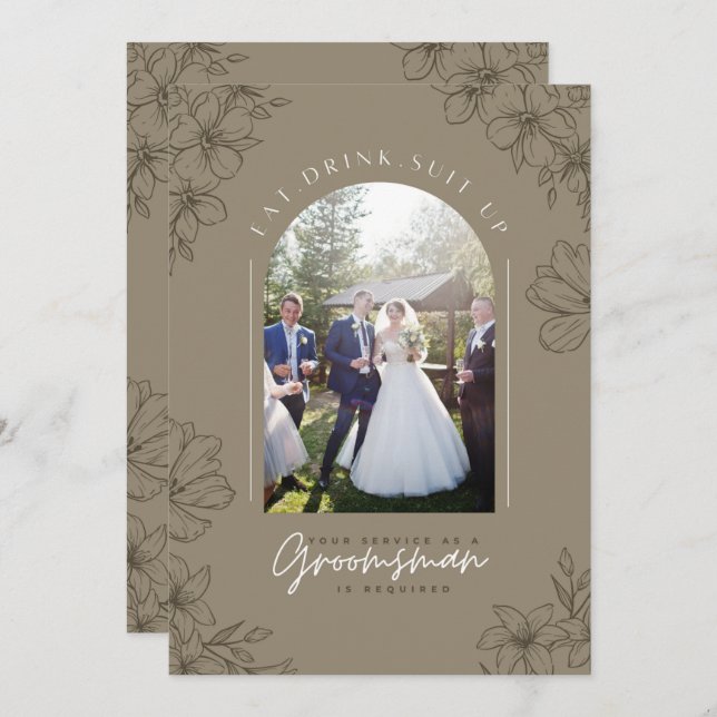 Convites Coma o conjunto de bebidas para cima - Serviço de  (Frente/Verso)