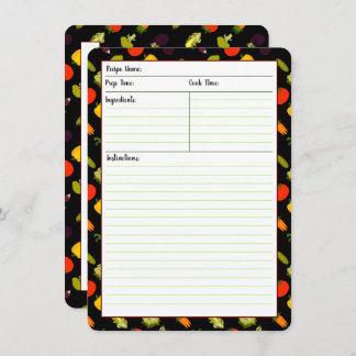 Convites Coma suas placas de receita