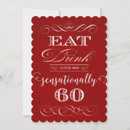 Convites Coma uma bebida e tenha uma Festa de aniversário d