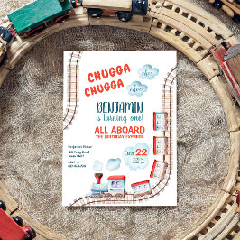 Convites Comboio Aniversário Convidar Menino Chugga Choo Fe