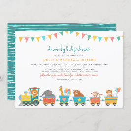 Convites Comboio Safari & Encaixamento em Cute, Chá de fral