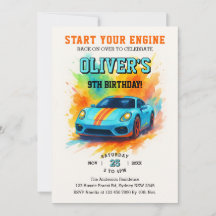 Comece Seus Motores Festa de Aniversário em Aquare